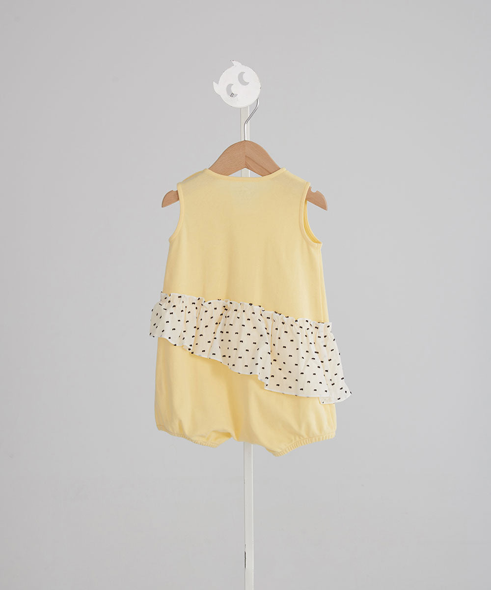 Main | Toddler asymmetrical ruffled polka dot bunny dress | ruffled patchwork | 100% organic cotton