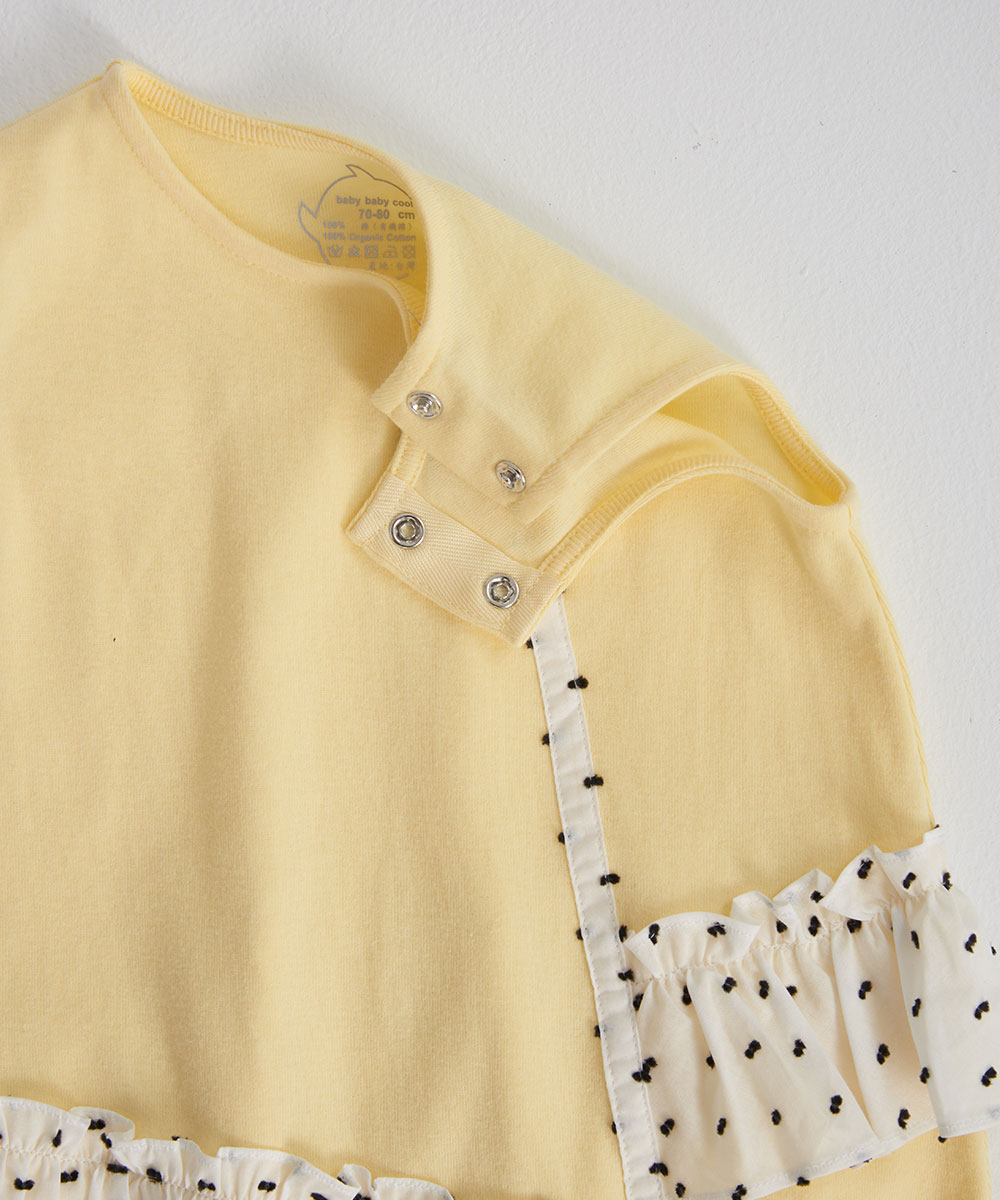 Main | Toddler asymmetrical ruffled polka dot bunny dress | ruffled patchwork | 100% organic cotton