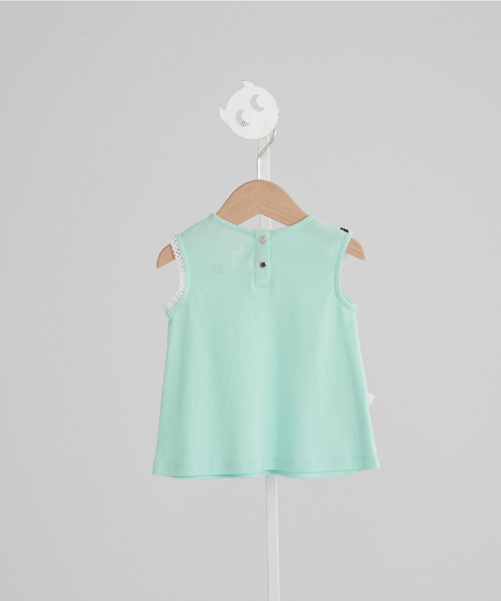 Main | Girls Hand-embroidered Lace Set | Lotus Leaf | 100% Organic Cotton