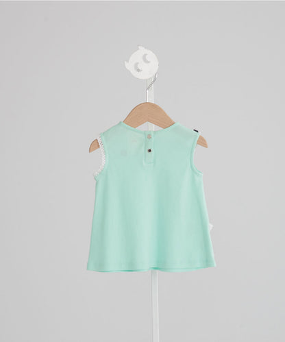Main | Girls Hand-embroidered Lace Set | Lotus Leaf | 100% Organic Cotton