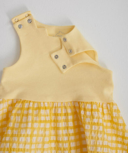Main | Toddler Pompidou Collection - Step Neck Shirred Top | Panelled Step Neck | 100% Organic Cotton