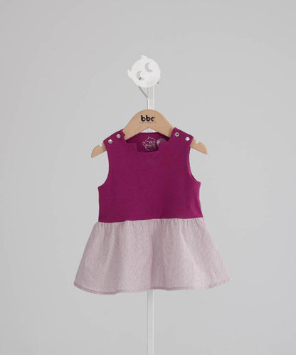 Main | Toddler Pompidou Collection - Step Neck Shirred Top | Panelled Step Neck | 100% Organic Cotton