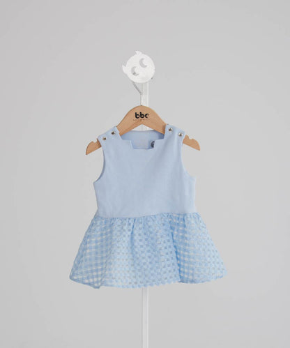 Main | Toddler Pompidou Collection - Step Neck Shirred Top | Panelled Step Neck | 100% Organic Cotton