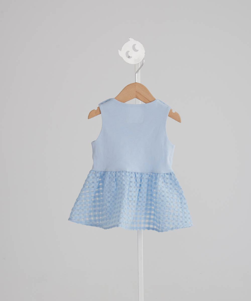 Main | Toddler Pompidou Collection - Step Neck Shirred Top | Panelled Step Neck | 100% Organic Cotton