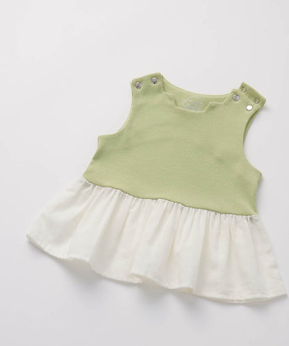 Main | Toddler Pompidou Collection - Step Neck Shirred Top | Panelled Step Neck | 100% Organic Cotton