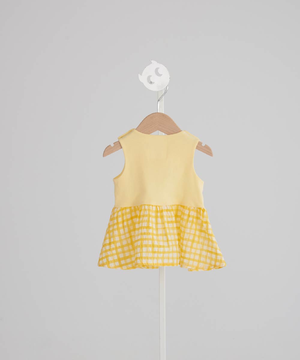 Main | Toddler Pompidou Collection - Step Neck Shirred Top | Panelled Step Neck | 100% Organic Cotton