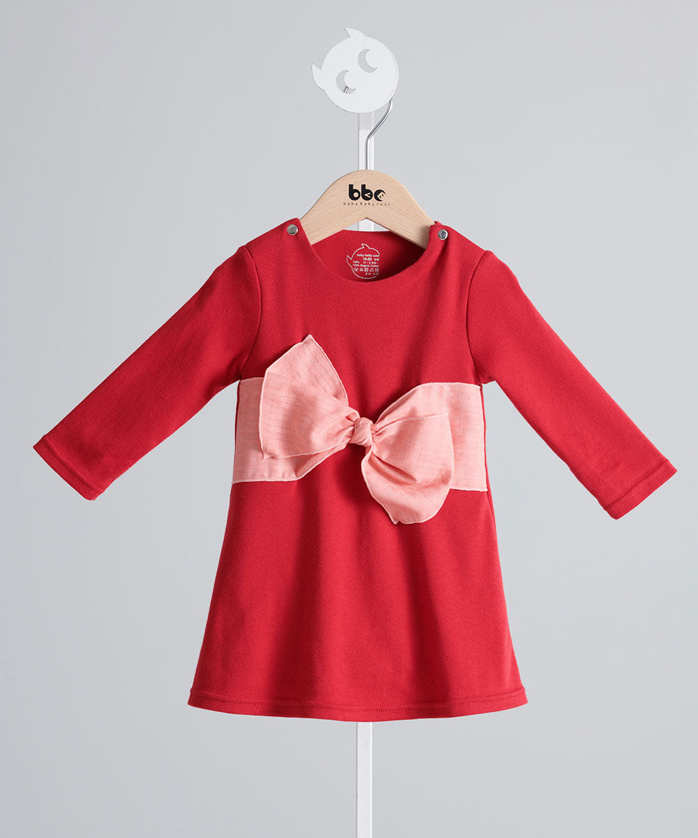 Main | Toddler 3D Butterfly Twisted Bodycon Dress | Bow | 100% organic cotton