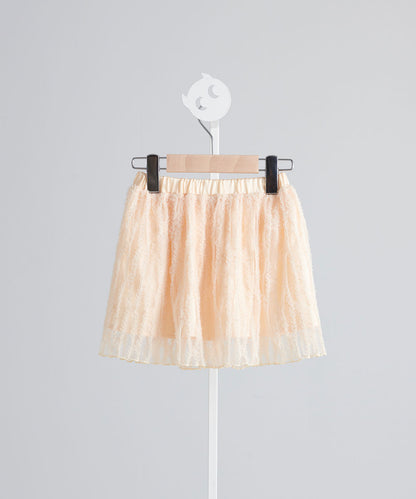 Luxury Series-French lace romantic gauze skirt