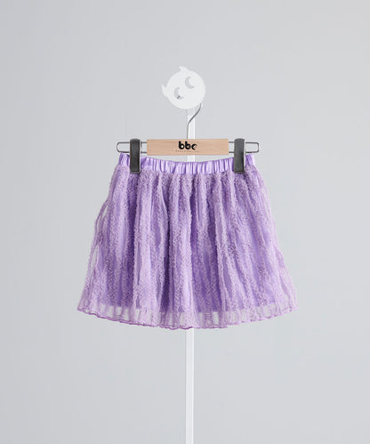 Luxury Series-French lace romantic gauze skirt