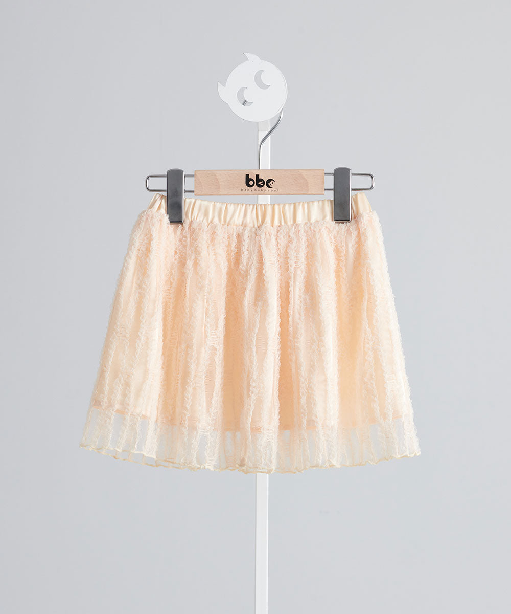 Luxury Series-French lace romantic gauze skirt