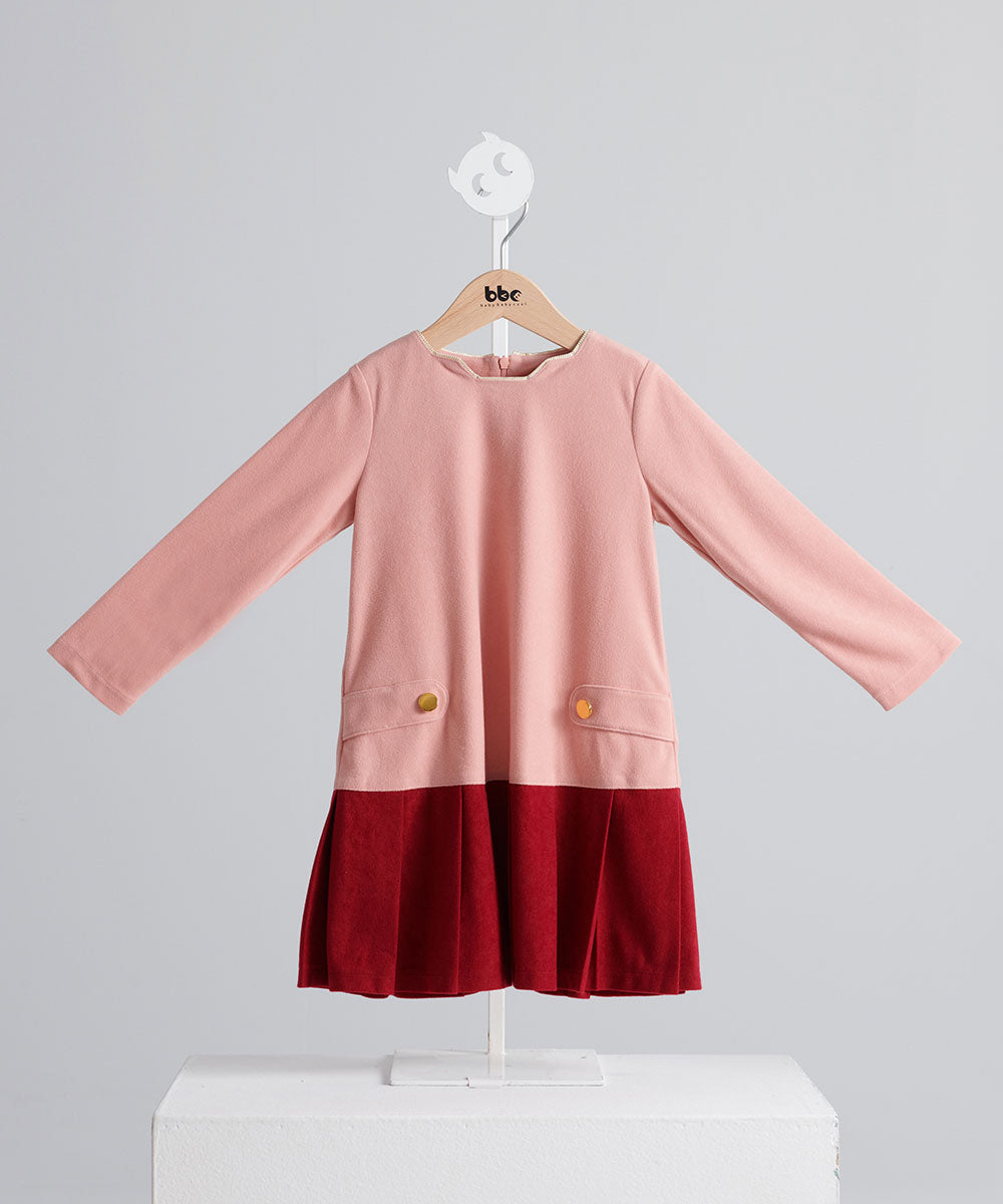 Luxury | Girls bbc preppy pleated dress | Stitching