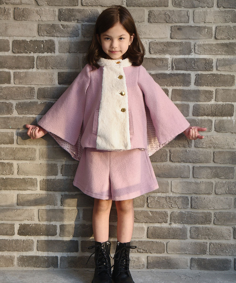 French wool poncho coat