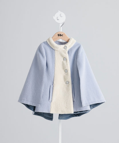 French wool poncho coat