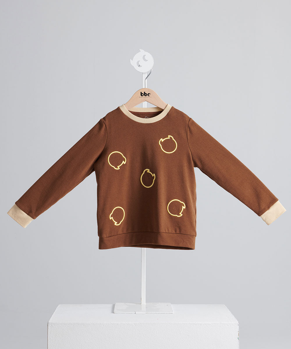 Main | Girls BBC Elf 3D Embroidered Top | Elf Logo | 100% Organic Cotton