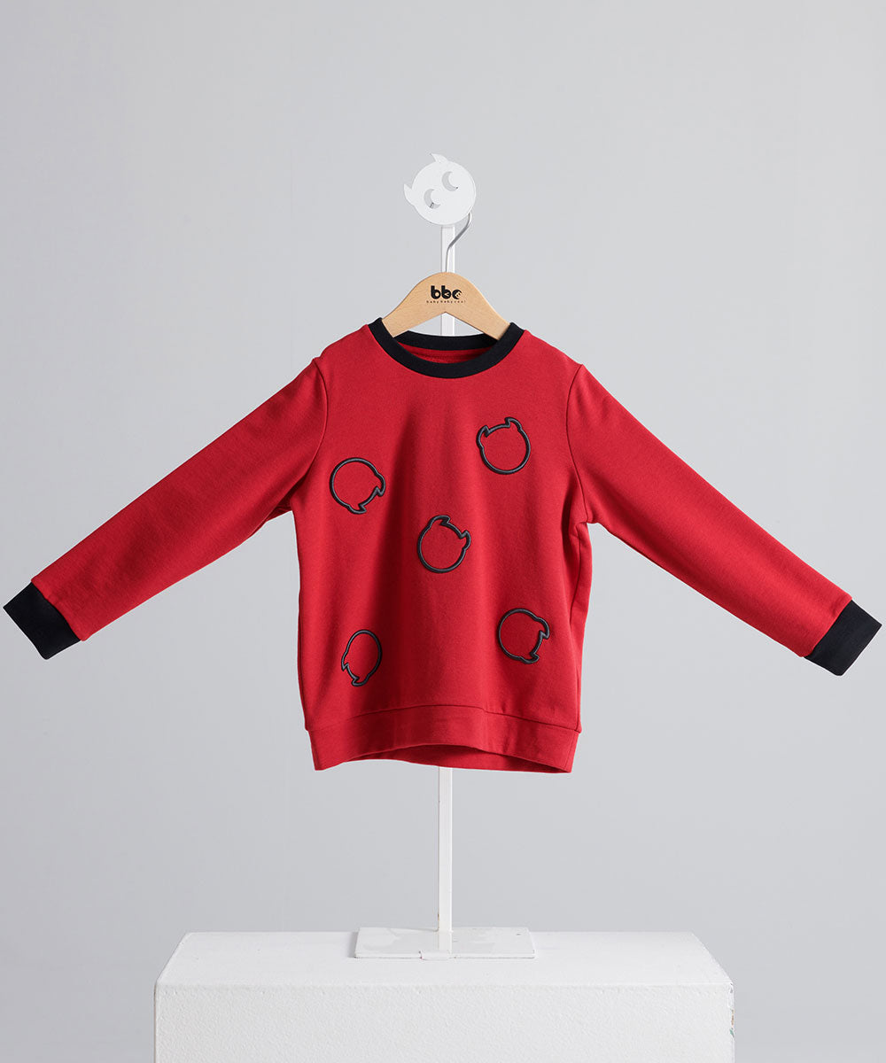 Main | Girls BBC Elf 3D Embroidered Top | Elf Logo | 100% Organic Cotton