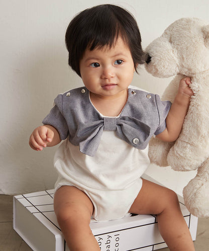 Main | Toddler Roman Holiday Bodysuit | Bow | 100% organic cotton