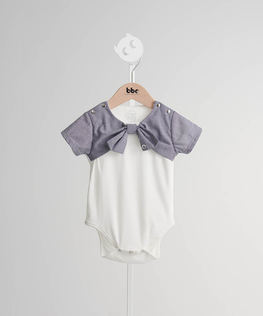 Main | Toddler Roman Holiday Bodysuit | Bow | 100% organic cotton