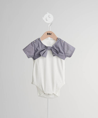 Main | Toddler Roman Holiday Bodysuit | Bow | 100% organic cotton