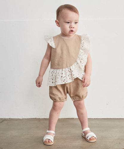 Main | Toddler Cinderella Bunny Romper | Patchwork | 100% organic cotton