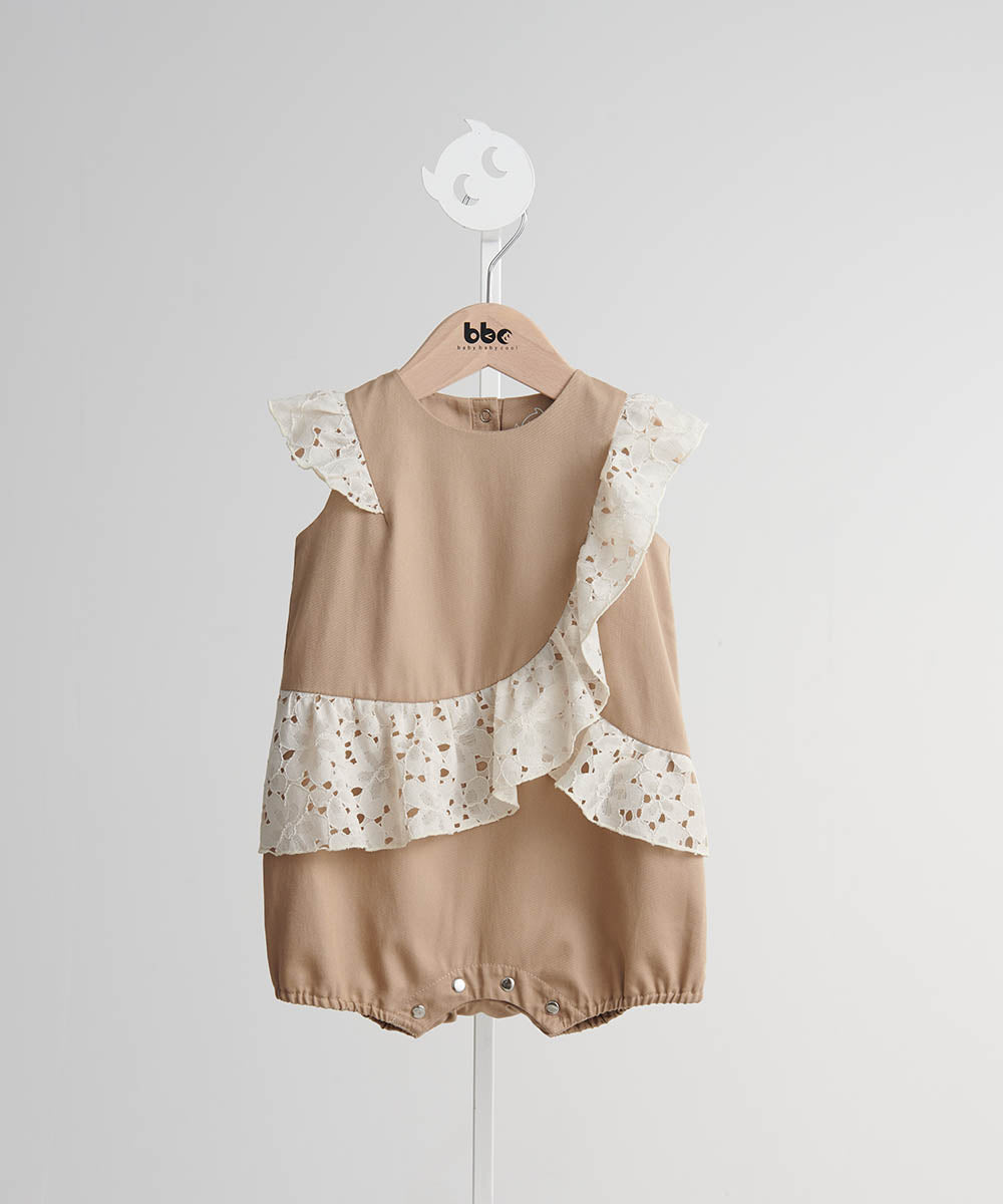 Main | Toddler Cinderella Bunny Romper | Patchwork | 100% organic cotton