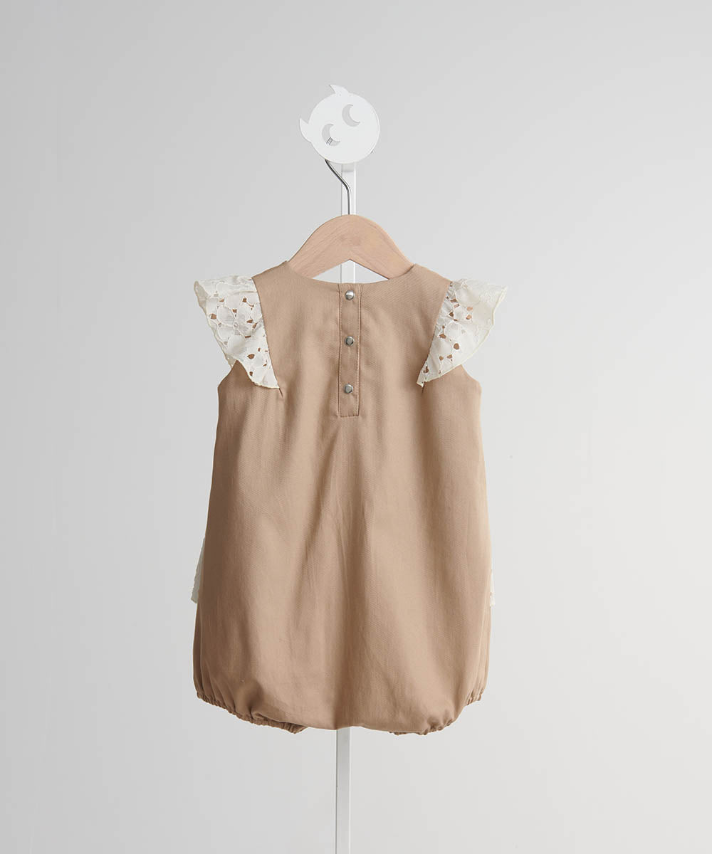 Main | Toddler Cinderella Bunny Romper | Patchwork | 100% organic cotton