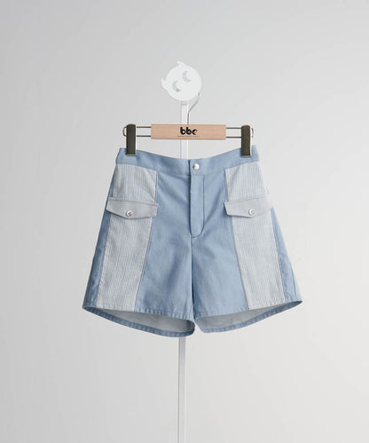 Western denim shorts