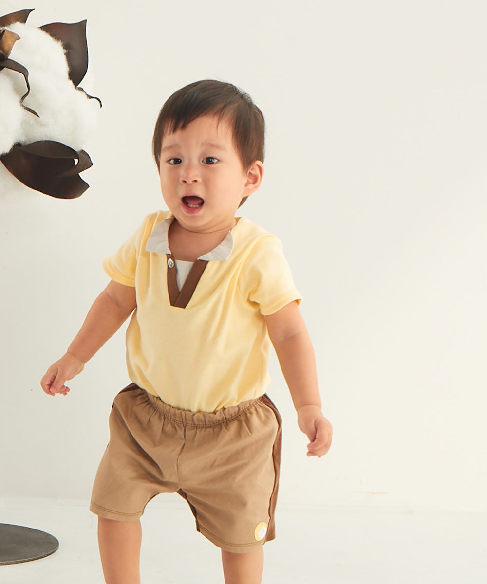 Main | 幼兒 皇家學院風開襟包屁衣 | 拼接 | 100% 有機棉