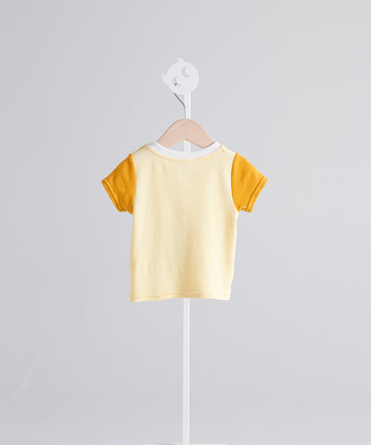 color block large pocket top