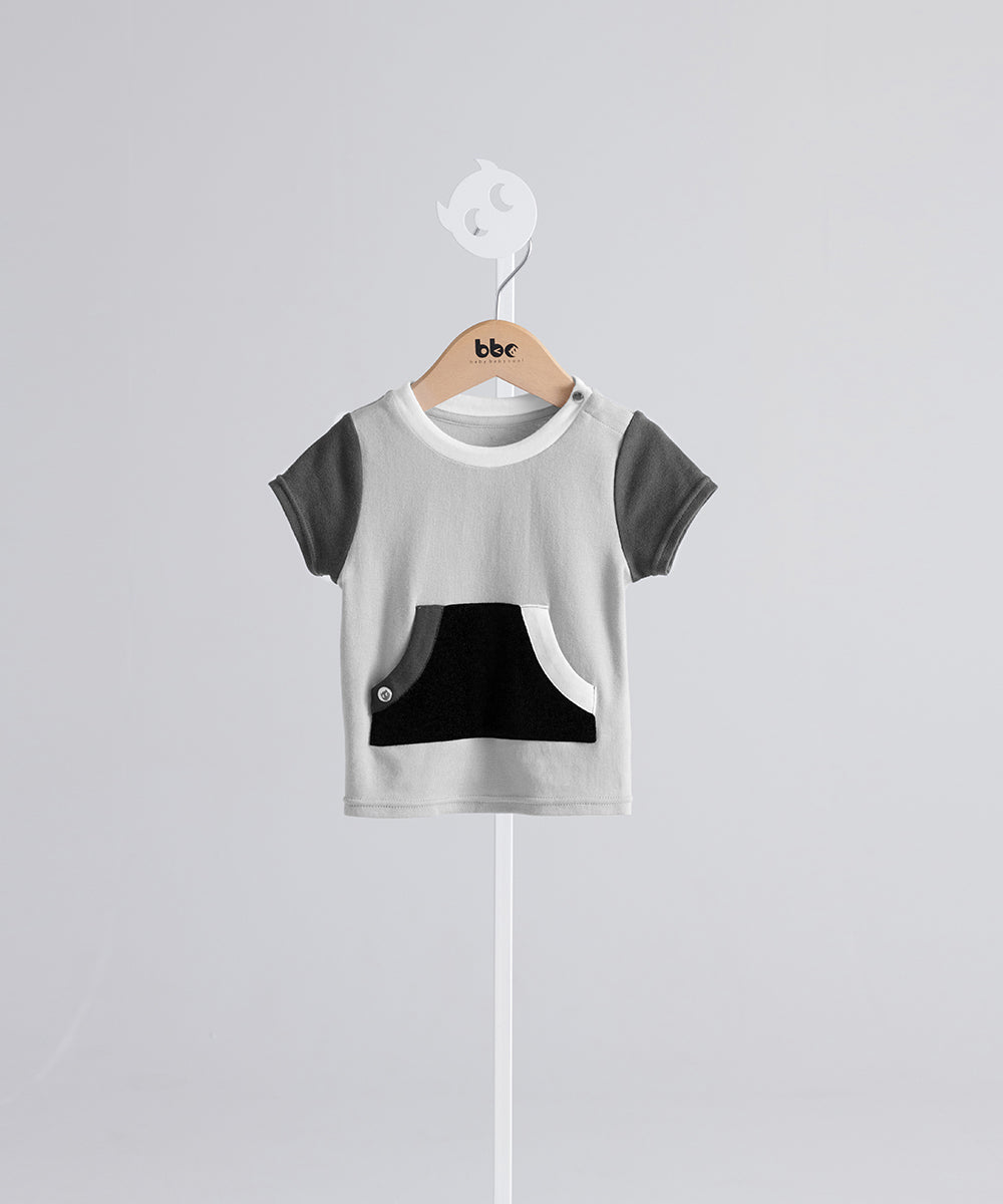 color block large pocket top