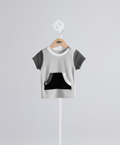 color block large pocket top