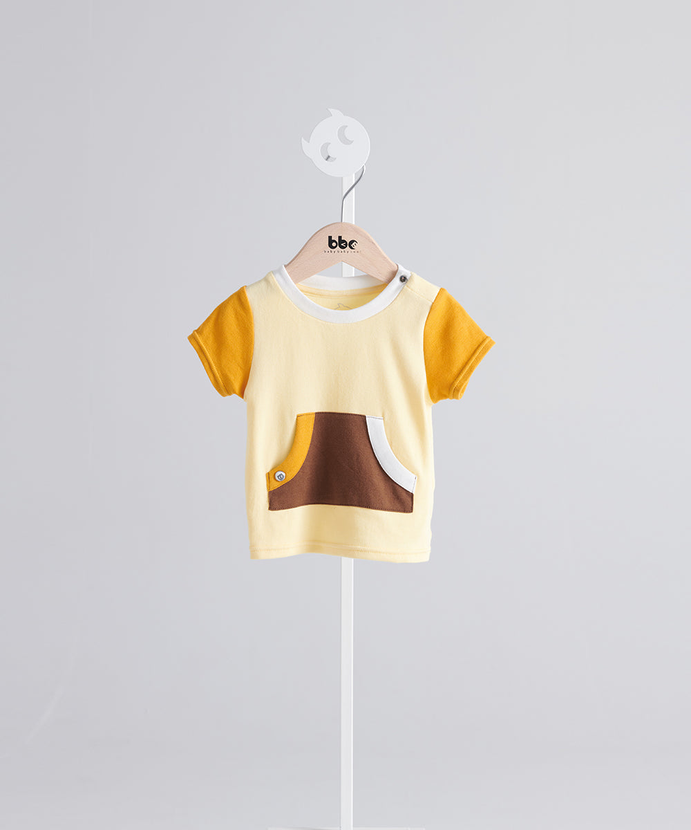 color block large pocket top