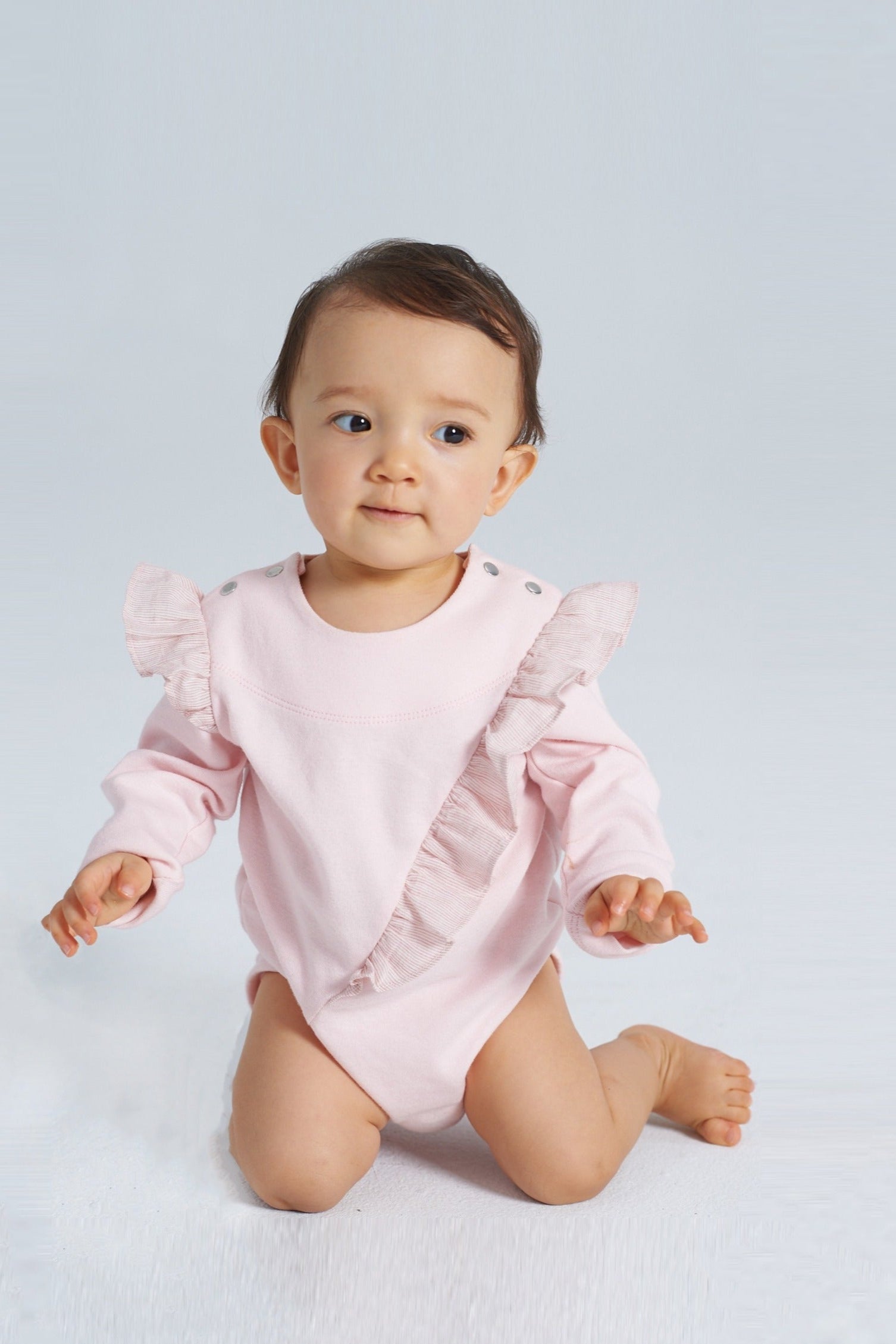 Main | Toddler Flower and Butterfly Bodysuit | Lotus Leaf | 100% organic cotton