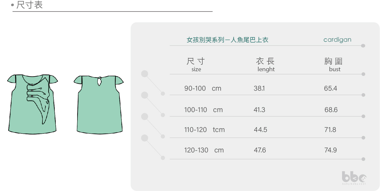 Main | 女童 女孩別哭系列－人魚尾巴上衣 | 立體剪裁 | 100% 有機棉