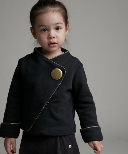 gold button unisex jacket