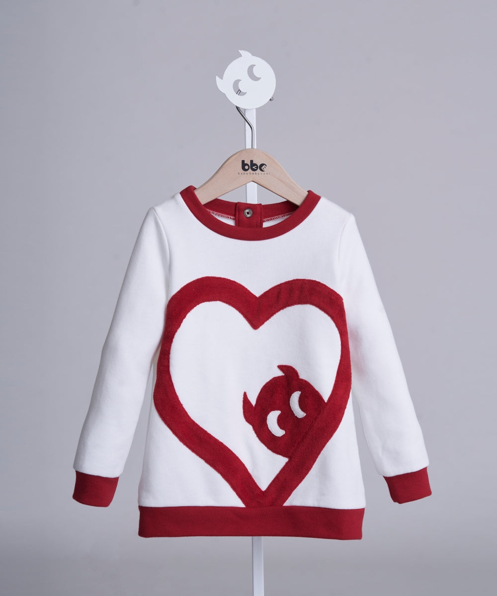Main | Girls Lovely Pixie Top | Heart | 100% organic cotton