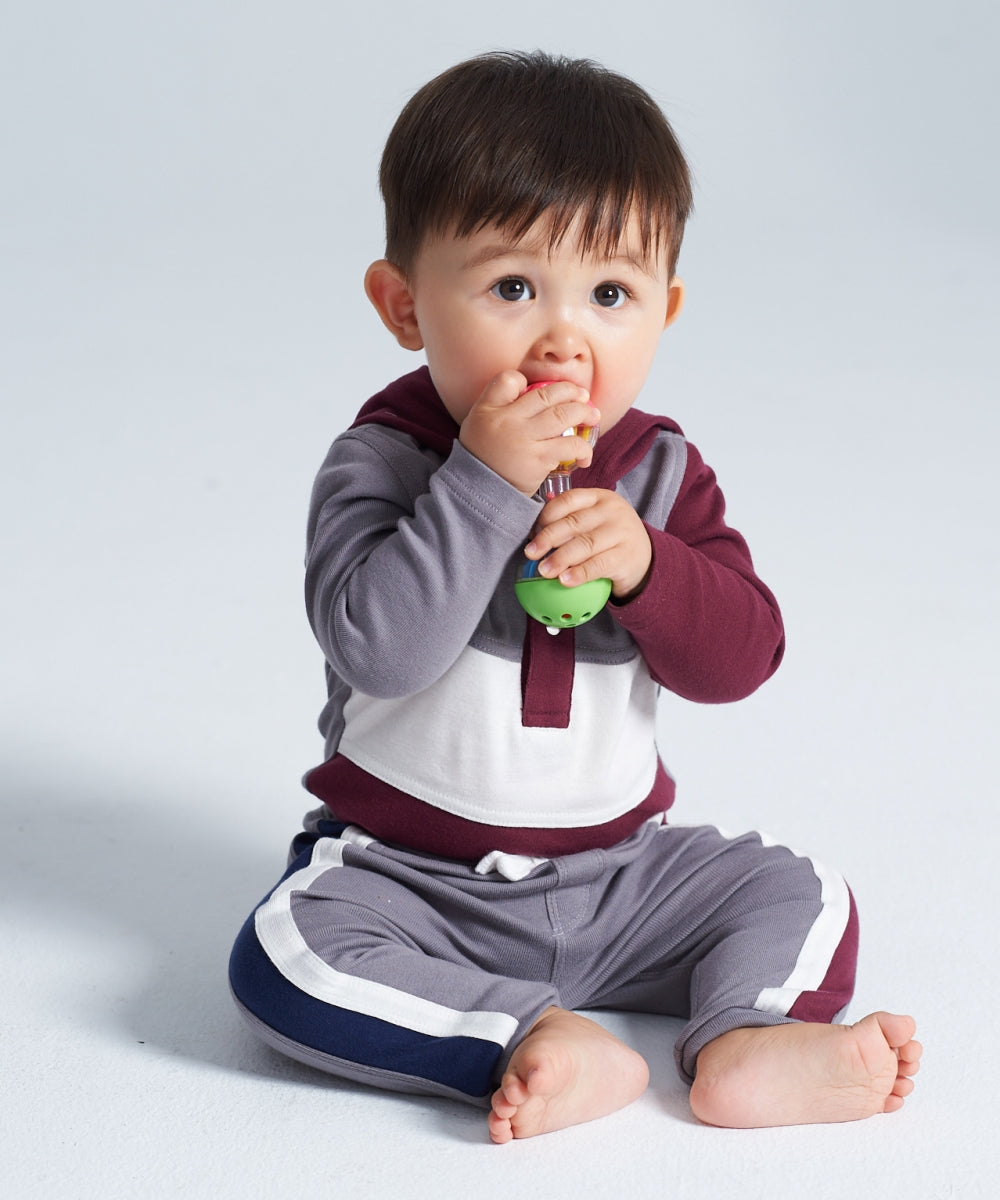 Main | Toddler asymmetric color-blocked sweatpants | Paneled | 100% organic cotton