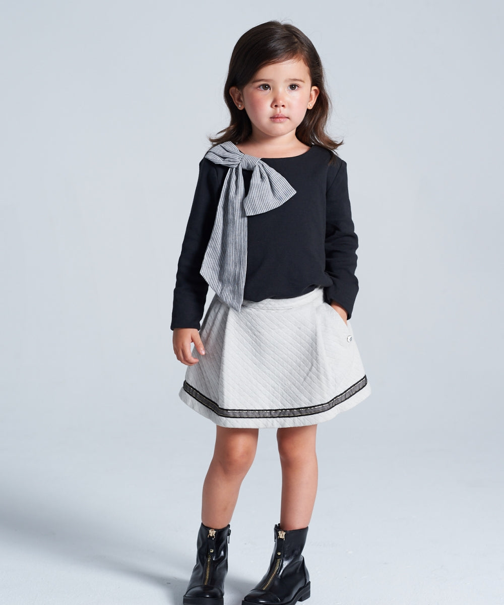 Main | Girls French Elegant Bow Top | Bow | 100% organic cotton