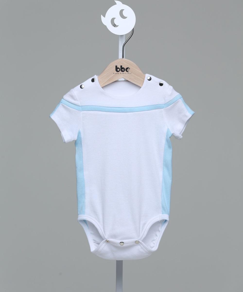 Main | Toddler one-piece bodysuit | Splicing | 100% organic cotton