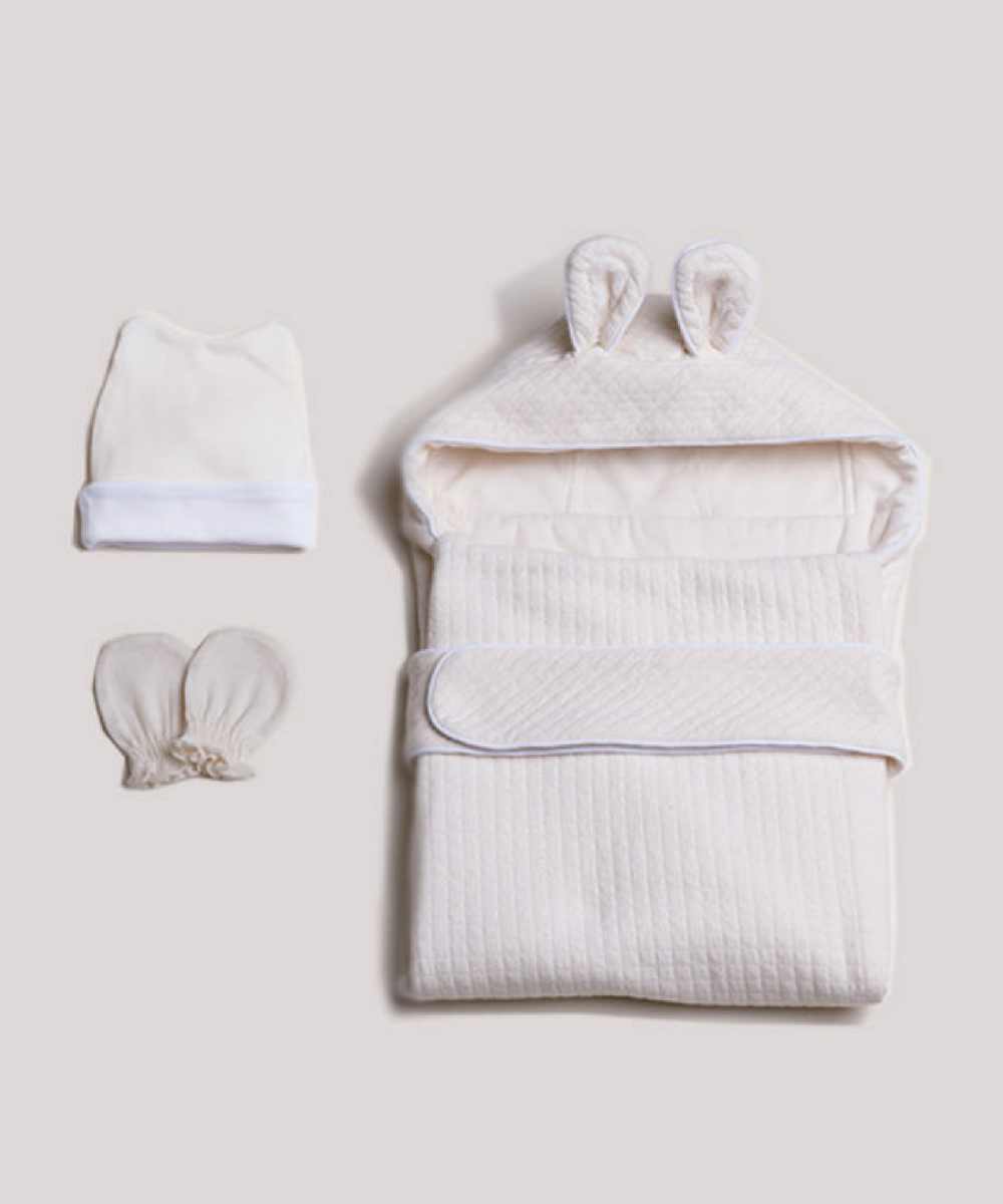 Main | Baby Bear Ears Swaddle Gift Box | 3D Cut | 100% Organic Cotton