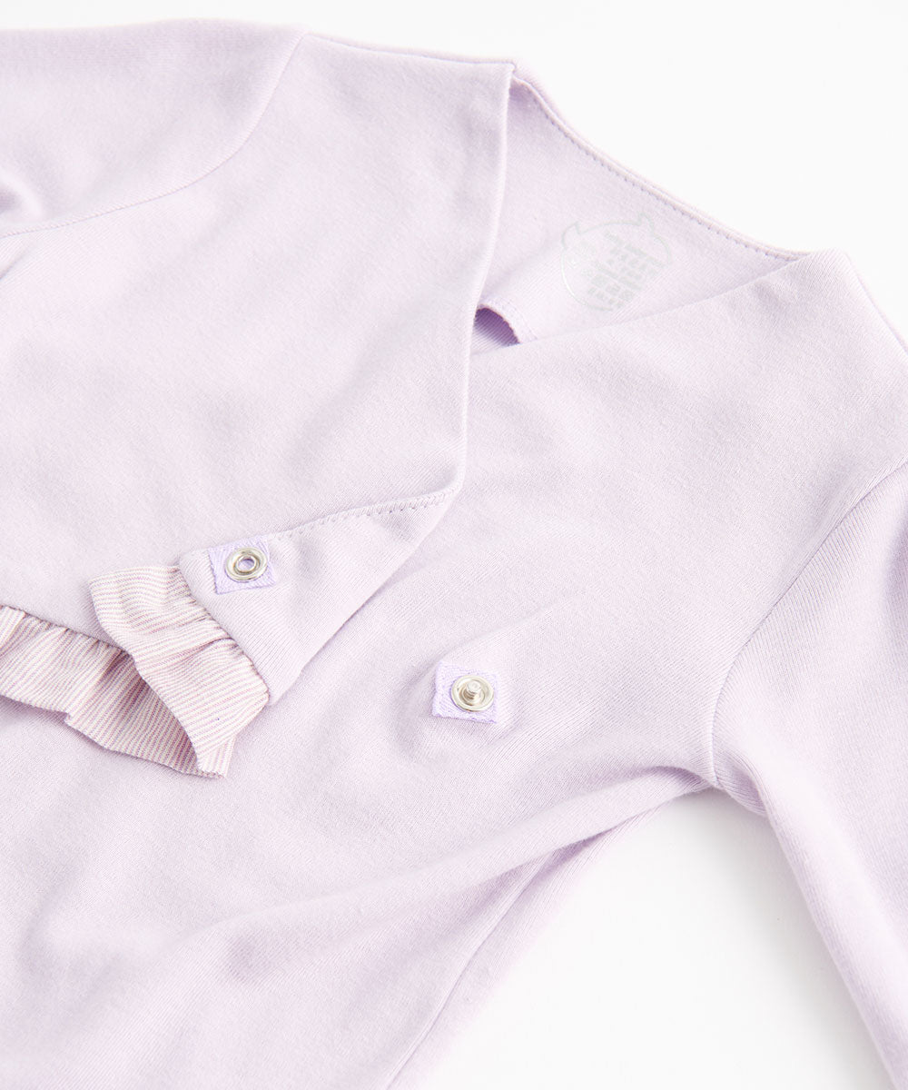 Main | Newborn Newborn Series - Lotus Leaf Swing Bodysuit | Spliced Lotus Leaf | 100% Organic Cotton