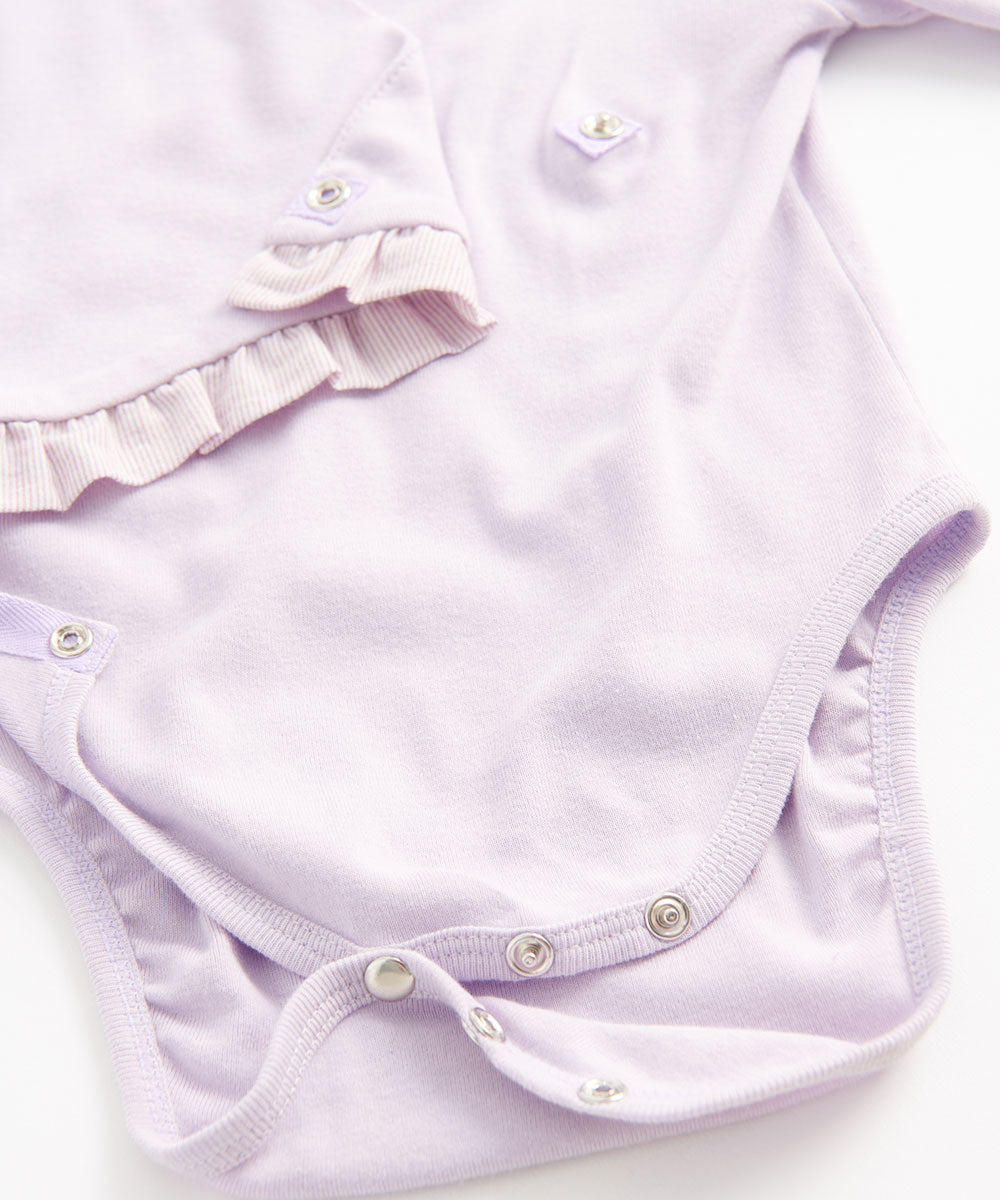 Main | Newborn Newborn Series - Lotus Leaf Swing Bodysuit | Spliced Lotus Leaf | 100% Organic Cotton