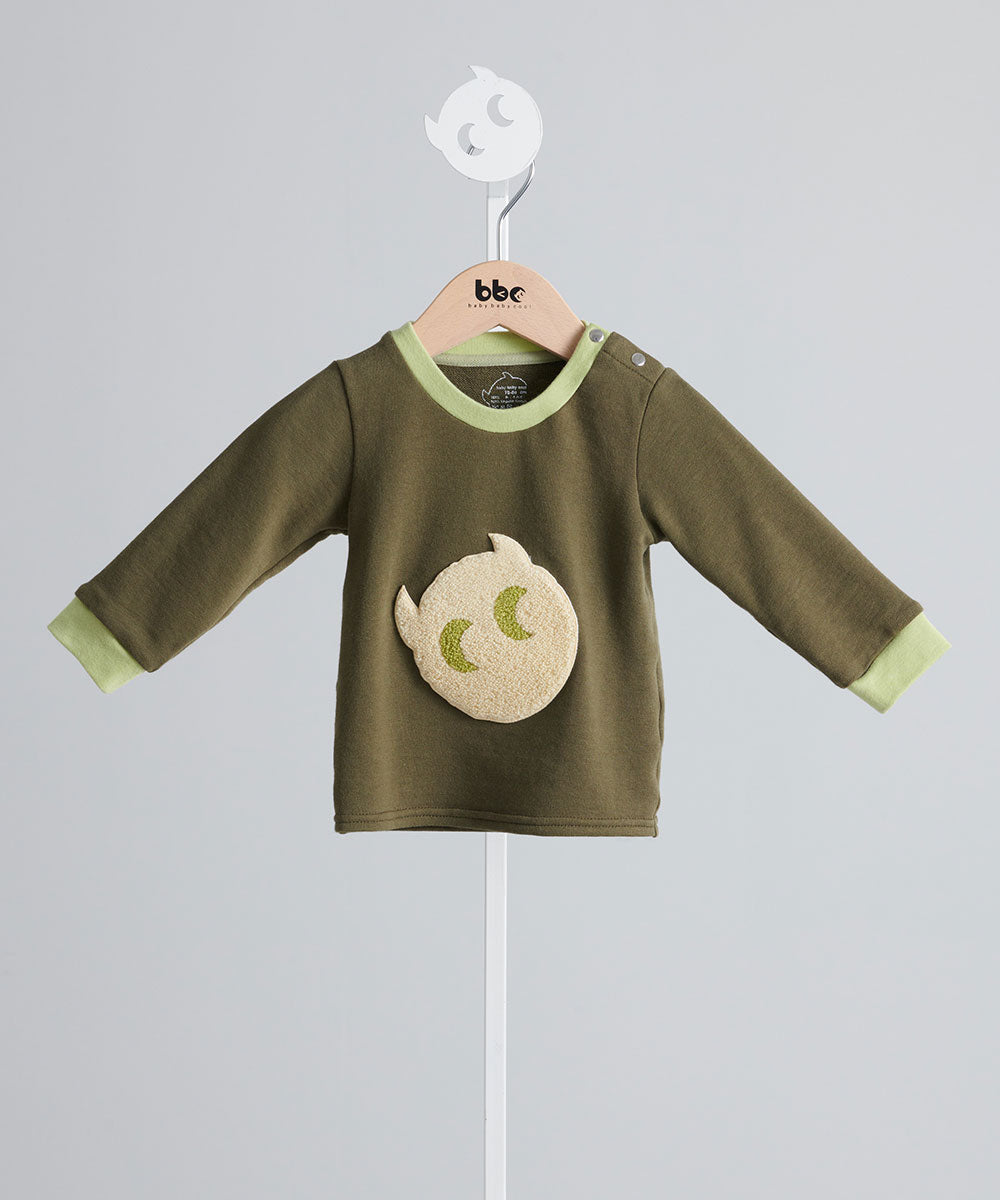 Main | Toddler BBC elf fur embroidered top | elf logo | 100% organic cotton