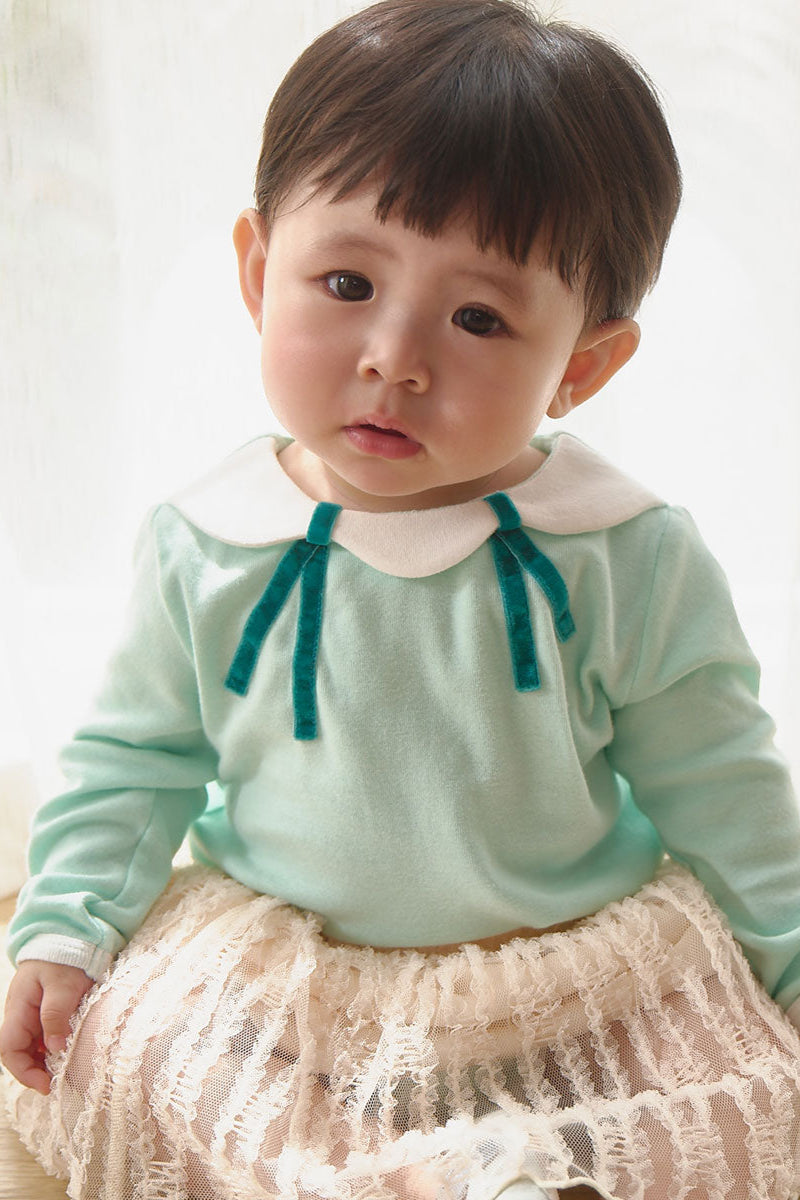 Main | Toddler French Shell Collar Bodysuit | Shell Collar | 100% organic cotton