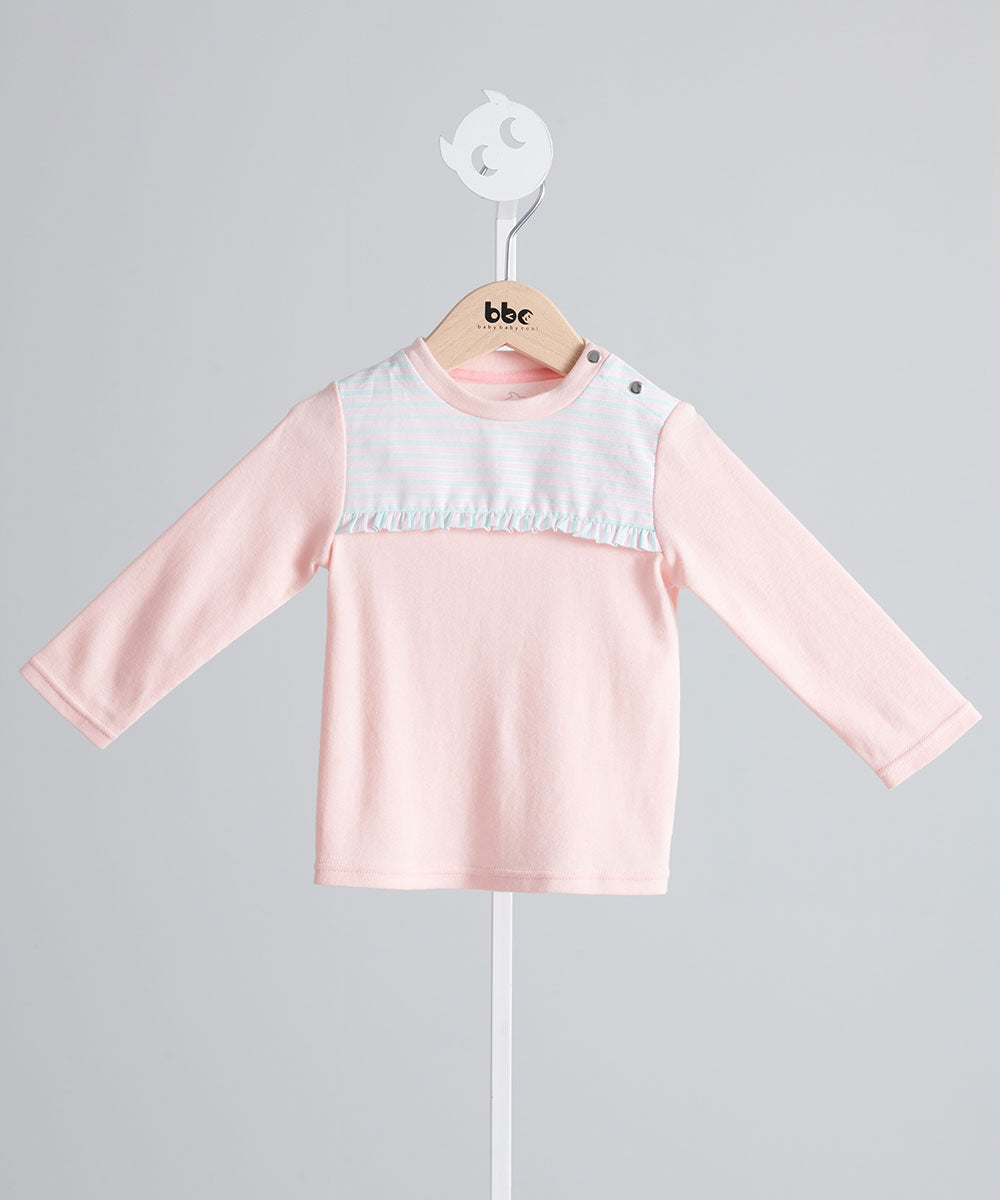 Main | Toddler French Macaroon Pintuck Top | Paneled | 100% organic cotton