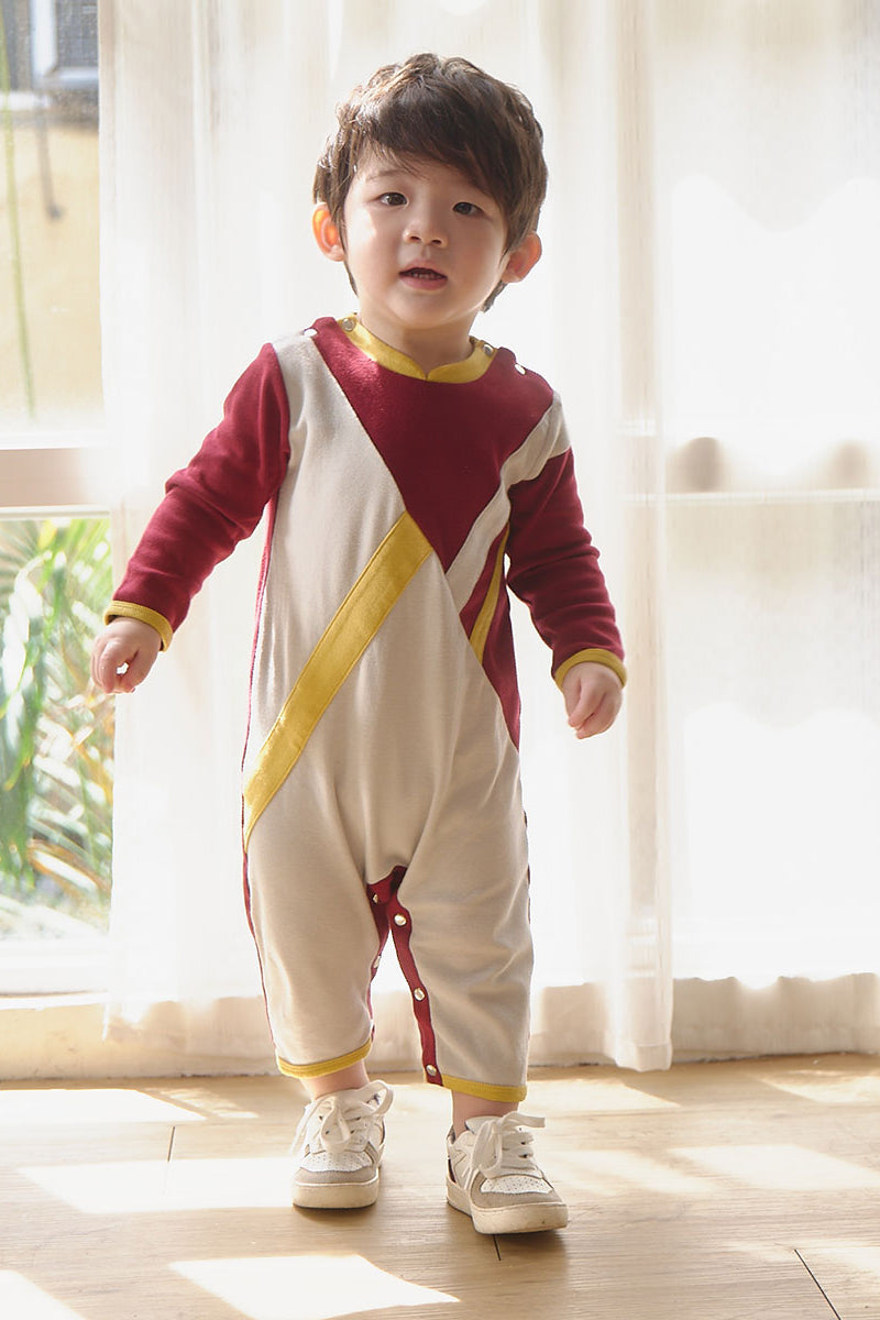 Main | Toddler Royal Trooper Bunny Jumpsuit | Paneled | 100% organic cotton