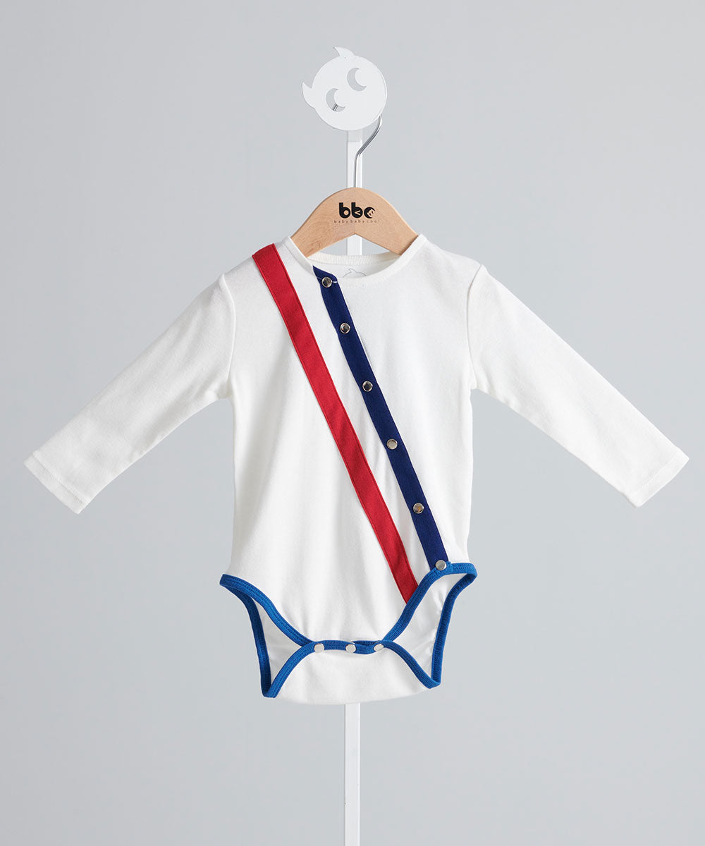 Main | Newborn Pompidou Series - Slope Bodysuit | Geometric lines | 100% organic cotton