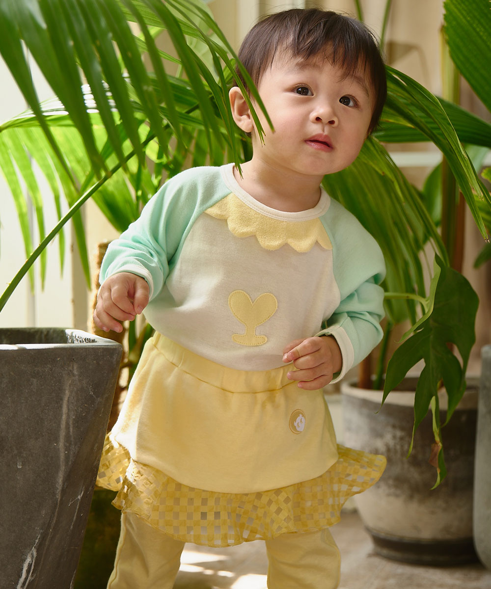 Main | Toddler Boboli Garden Skort | Lotus Leaf | 100% organic cotton